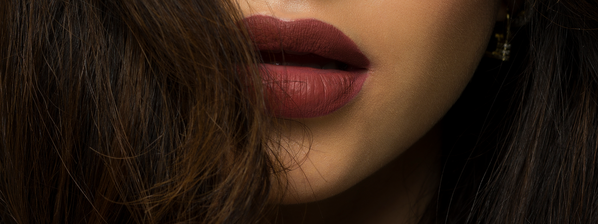 Close up of model's lips with SOOO GOOD Lip Paint