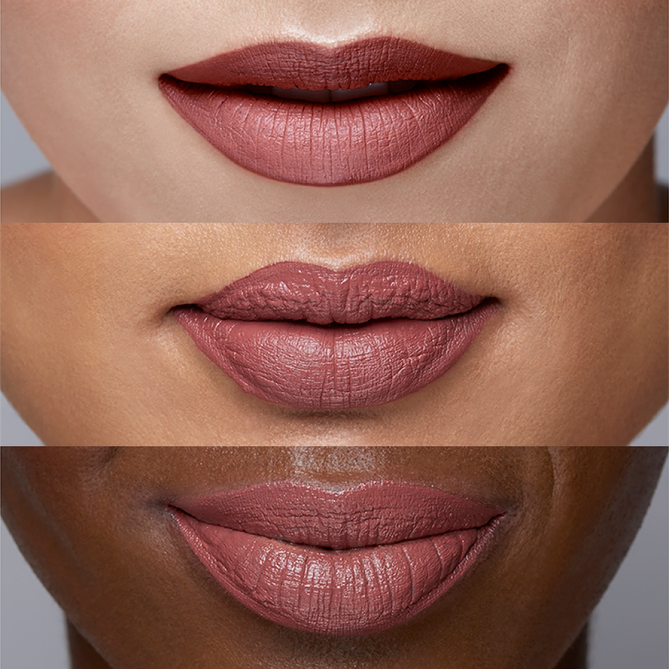 Nate lip paint on fair, medium and dark skin