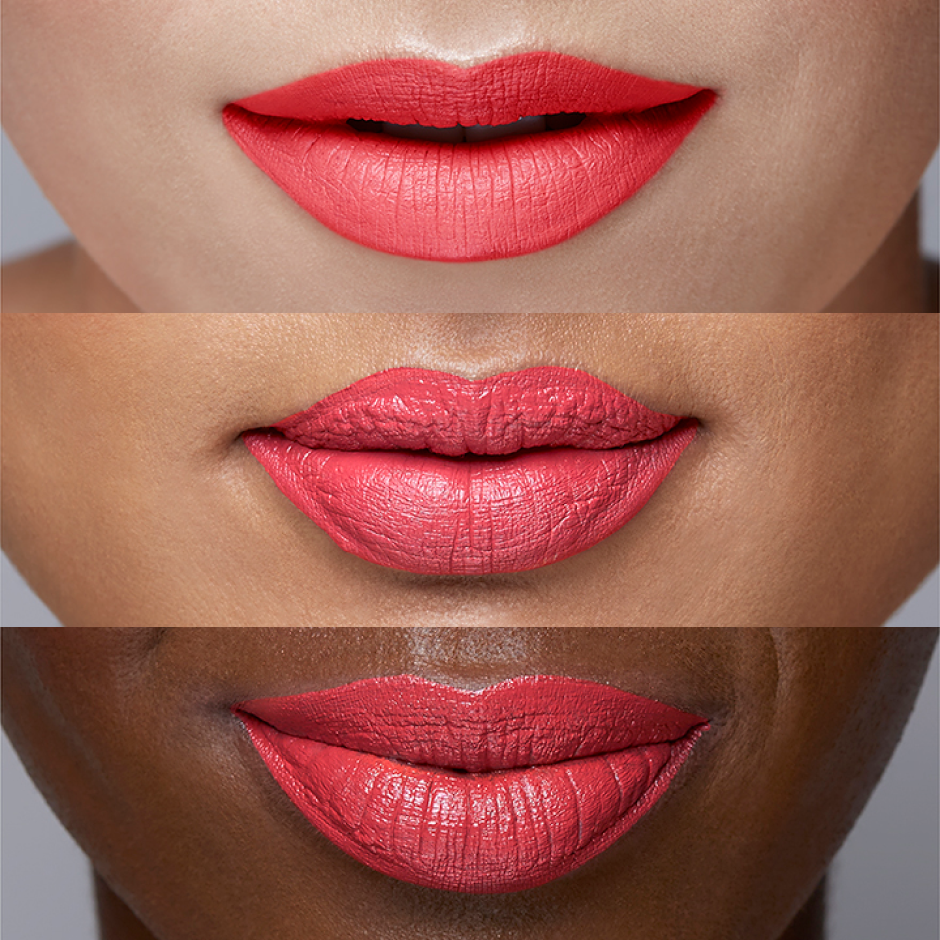 Remy lip paint on fair, medium and dark skin 